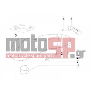 Vespa - GTS 300 IE SUPER SPORT 2012 - Body Parts - Saddle / Seats