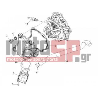 Vespa - GTV 250 IE 2008 - Engine/Transmission - COVER head