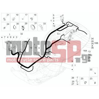 Vespa - LX 125 4T 3V IE 2012 - Electrical - Complex harness