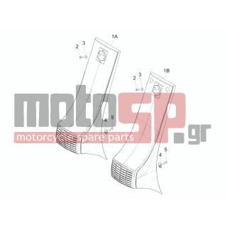 Vespa - PX 150 2014 - Body Parts - COVER FRONT - Mudflaps