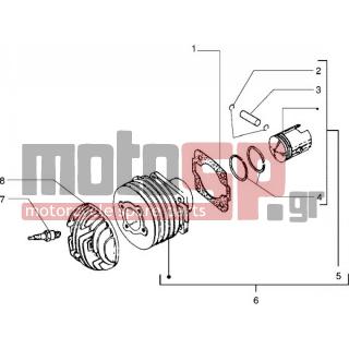 Vespa - PX 150 2012 - Engine/Transmission - Complex cylinder-piston-pin