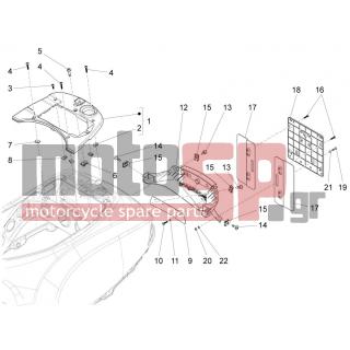 Vespa - S 125 4T 3V IE 2012 - Body Parts - Aprons back - mudguard