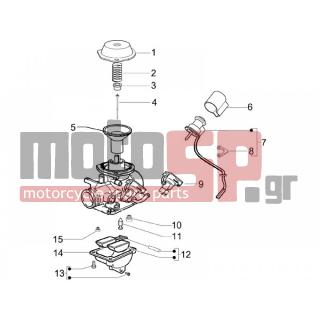 Vespa - S 125 4T E3 2008 - Engine/Transmission - CARBURETOR accessories