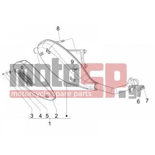 Vespa - S 50 4T 4V COLLEGE 2010 - Exhaust - silencers