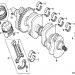 HONDA - CBR600F (ED) 1989 - Κινητήρας/Κιβώτιο ΤαχυτήτωνCRANKSHAFT/PISTON