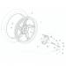 Aprilia - SCARABEO 50 2T 2014 - Rear wheel - disc