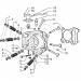 Gilera - DNA 125 < 2005 - Engine/Transmissionhead assembly - valves