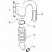 PIAGGIO - HEXAGON GTX 180 < 2005 - Engine/Transmissioncooling pipe strap-insertion tube