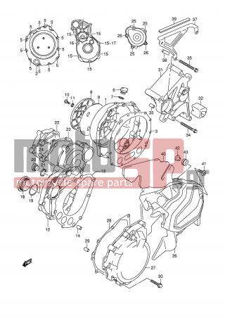SUZUKI - GSX1300 BKing (E2)  2009 - Engine/Transmission - CRANKCASE COVER - 11373-24F00-000 - WASHER, CL OUTER COVER SCREW