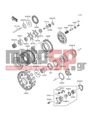 KAWASAKI - VOYAGER XII 1999 - Engine/Transmission - Clutch - 13187-1055 - PLATE-CLUTCH OPERATING