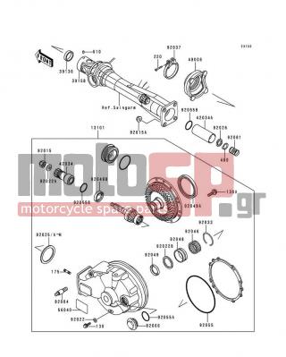 KAWASAKI - VOYAGER XII 1999 - Engine/Transmission - Drive Shaft/Final Gear - 92049-1025 - SEAL-OIL,S-35477HS