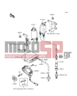 KAWASAKI - VOYAGER XII 1999 -  - Ignition System - 92015-1193 - NUT,FLANGED,6MM