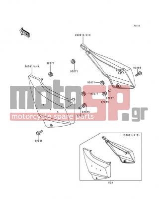 KAWASAKI - VOYAGER XII 1999 - Body Parts - Side Covers - 92009-1663 - SCREW,6X18
