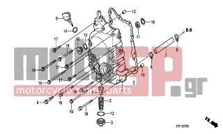 HONDA - SH125 (ED) 2009 - Κινητήρας/Κιβώτιο Ταχυτήτων - RIGHT CRANKCASE COVER