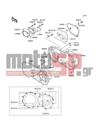 KAWASAKI - VULCAN 1500 NOMAD 1999 - Engine/Transmission - Right Engine Cover(s)(VN1500-G1) - 11060-1121 - GASKET,CLUTCH COVER