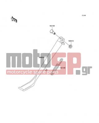 KAWASAKI - VULCAN 800 CLASSIC 1999 -  - Stand(s) - 92145-1261 - SPRING,SIDE STAND