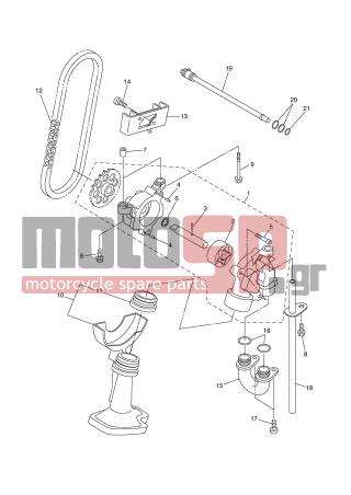YAMAHA - YZF R6 (GRC) 2006 - Engine/Transmission - OIL PUMP - 2C0-1316E-00-00 - Pipe, Delivery 5