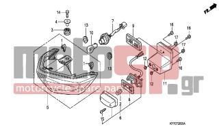 HONDA - CBR125RS (ED) 2006 - Electrical - TAILLIGHT - 33113-MAT-611 - PIPE, CP