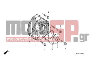 HONDA - CBR1000F (ED) 1991 - Κινητήρας/Κιβώτιο Ταχυτήτων - LEFT CRANKCASE COVER