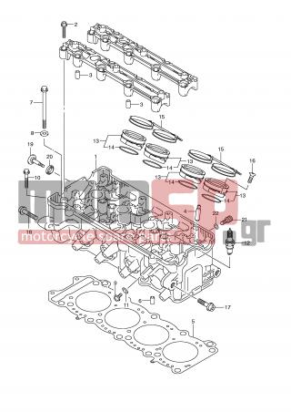 SUZUKI - GSX-R750 (E2) 2002 - Κινητήρας/Κιβώτιο Ταχυτήτων - CYLINDER HEAD - 07120-06503-000 - BOLT, CYLINDER HEAD