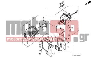 HONDA - NX250 (ED) 1993 - Electrical - TAILLIGHT - 33709-MN9-641 - PACKING, SEAL