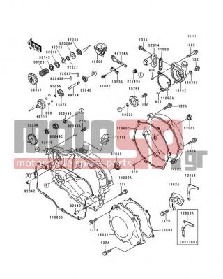 KAWASAKI - KX250 1998 - Engine/Transmission - Engine Cover(s) - 11060-1749 - GASKET,CLUTCH COVER,IN