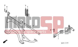 HONDA - SCV100 (ED) Lead 2003 - Κινητήρας/Κιβώτιο Ταχυτήτων - KICK STARTER ARM/STAND