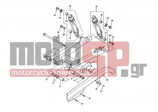 YAMAHA - XV250S (GRC) 1998 - Suspension - REAR ARM SUSPENSION - 90119-05062-00 - Bolt, With Washer