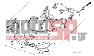 HONDA - SES150 (ED) 2004 - Electrical - REAR COMBINATION LIGHT - 93901-24410- - SCREW, TAPPING, 4X16
