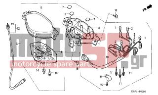 HONDA - SCV100 (ED) Lead 2003 - Electrical - METER - 90035-166-008 - SCREW-WASHER, SPECIAL, 4X10