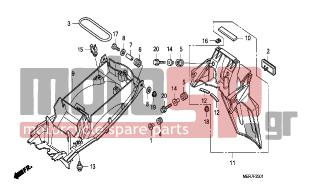 HONDA - CBF600N (ED) 2008 - Body Parts - REAR FENDER (CBF600S8/SA8/N8/NA8) - 90652-KPC-640 - ROD, HOLDER(18.5)