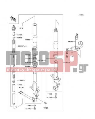 KAWASAKI - NINJA® ZX™-7R 1998 -  - Optional Parts(ZX-7RR Front Fork) - 92026-1477 - SPACER,FORK
