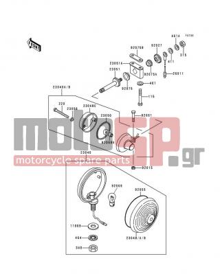 KAWASAKI - POLICE 1000 1998 -  - Turn Signals - 464H1200 - WASHER-TOOTHED,12MM