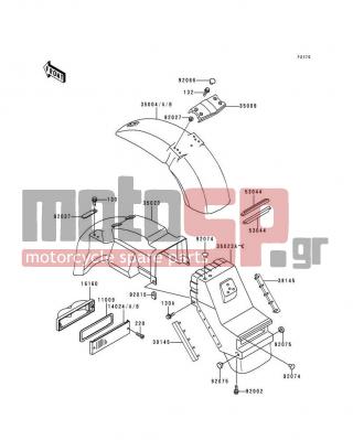 KAWASAKI - VOYAGER XII 1998 - Εξωτερικά Μέρη - Fenders - 92037-1069 - CLAMP,WIRING HARNESS,L=60