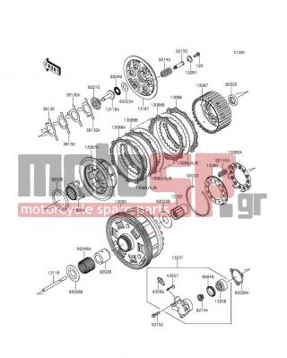KAWASAKI - CONCOURS®14 ABS 2016 - Engine/Transmission - Clutch - 13089-0018 - PLATE-CLUTCH,T=2.6