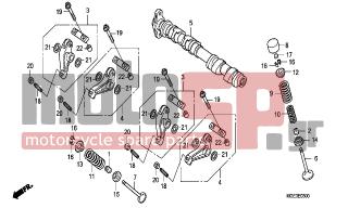 HONDA - VFR1200FB (ED) 2011 - Engine/Transmission - CAMSHAFT/ VALVE(FRONT) - 14020-MGE-000 - ARM ASSY. B, EX. ROCKER
