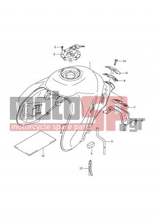 SUZUKI - DL650 (E2) V-Strom 2007 - Body Parts - FUEL TANK (MODEL K9/L0) - 09106-05017-000 - BOLT