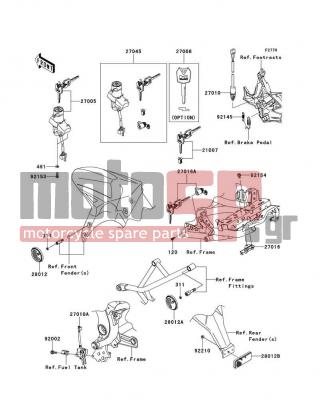 KAWASAKI - VERSYS® ABS 2014 -  - Ignition Switch - 27045-5360 - SWITCH-ASSY