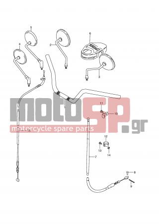 SUZUKI - GN125E X (E2) 1999 - Frame - HANDLEBAR - FRONT CABLE - 58200-05391-000 - CABLE ASSY, CLUTCH