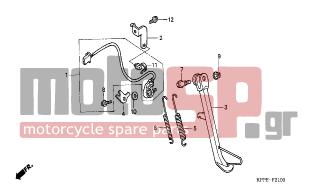 HONDA - CBR125RW (ED) 2007 - Frame - STAND - 50190-KPP-860 - STAY, SIDE STAND SWITCH CORD