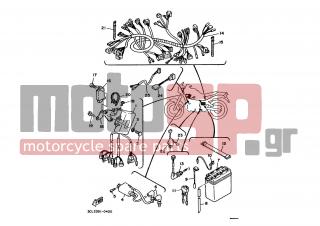 YAMAHA - TDR250 (EUR) 1990 - Electrical - ELECTRICAL 1 - 21K-82530-01-00 - Stop Switch Assy