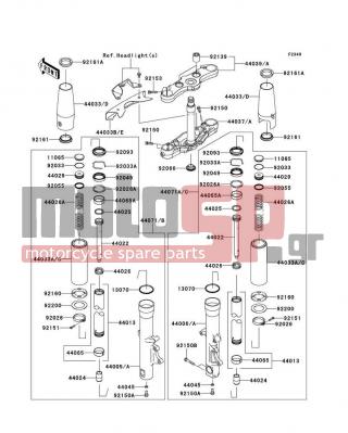 KAWASAKI - VULCAN® 1700 NOMAD™ ABS 2014 -  - Front Fork - 44026-0131 - SPRING-FRONT FORK