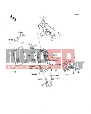 KAWASAKI - VULCAN® 1700 NOMAD™ ABS 2014 - Κινητήρας/Κιβώτιο Ταχυτήτων - Radiator - 92075-1690 - DAMPER