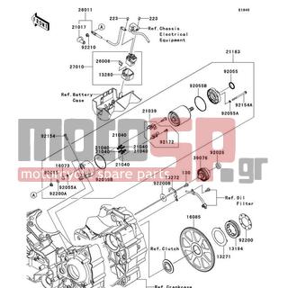 KAWASAKI - VULCAN® 1700 NOMAD™ ABS 2014 -  - Starter Motor - 21040-0003 - SPRING-BRUSH
