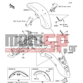 KAWASAKI - VULCAN® 1700 NOMAD™ ABS 2014 - Body Parts - Fenders - 14091-1630 - COVER,HARNESS CONNECTOR