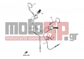 YAMAHA - SR125 (EUR) 1992 - Frame - STEERING HANDLE CABLE - 3MW-26335-00-00 - Cable, Clutch