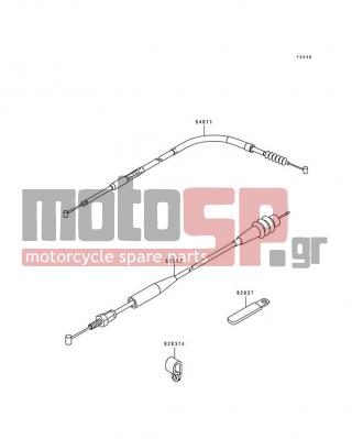 KAWASAKI - KX250 1997 -  - Cables - 54012-1432 - CABLE-THROTTLE