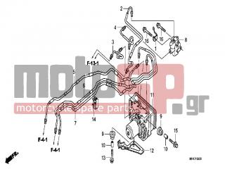 HONDA - CBF1000A (ED) ABS 2006 - Brakes - ABS MODULATOR - 90661-MEW-921 - CLAMP, BRAKE PIPE (7.0X2)