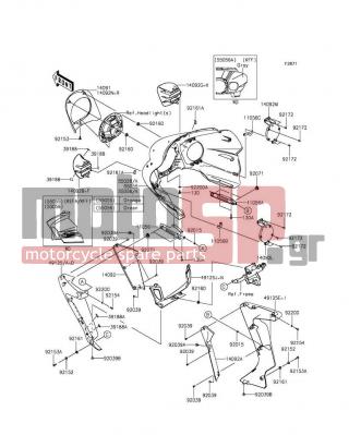 KAWASAKI - VULCAN® 1700 VAQUERO® ABS SE 2014 - Body Parts - Cowling(Outer)