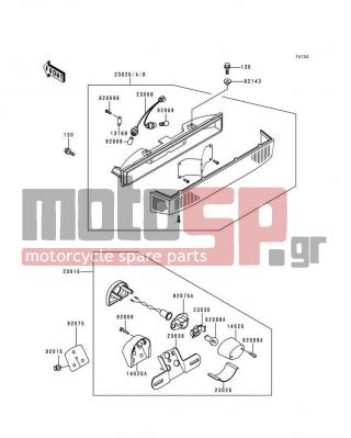 KAWASAKI - VOYAGER XII 1997 -  - Taillight(s) - 92009-1378 - SCREW,TAPPING,4X20